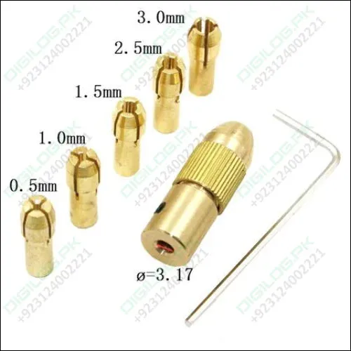 0.5-3mm Mini Drill Chuck Small Electric Drill Bit Collet Micro Twist Drill Chuck Set Power Tools