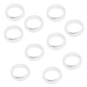 10Pcs Finger Ring Grips Inserts for Barber Hairdressing Shear Scissors Clear