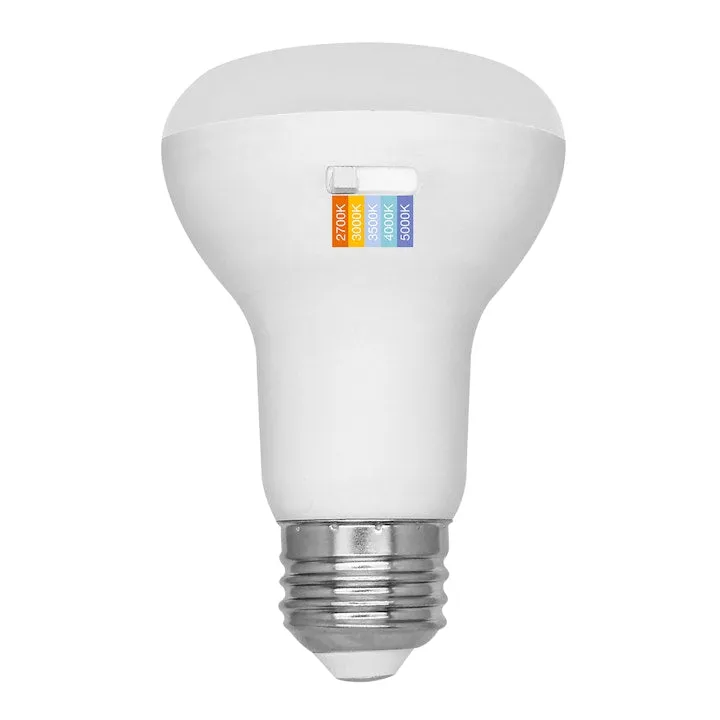 10PK BR Series: 5-CCT LED Bulb, BR20 40W Equivalent, 6W, 120V