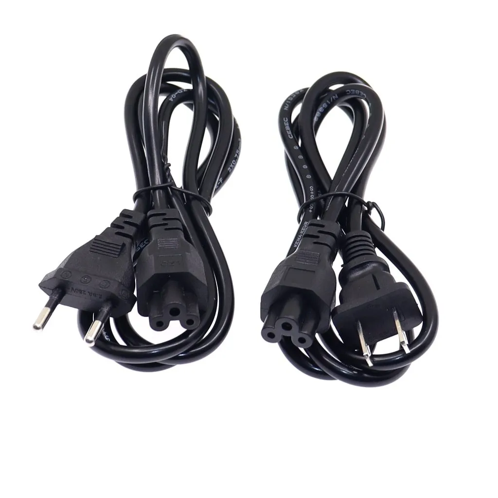 1.2m  Plug to C5 AC Power Supply Adapter Cord Univesal extension Cable Lead 3-Prong for Laptop Charger Power Cords 1000W