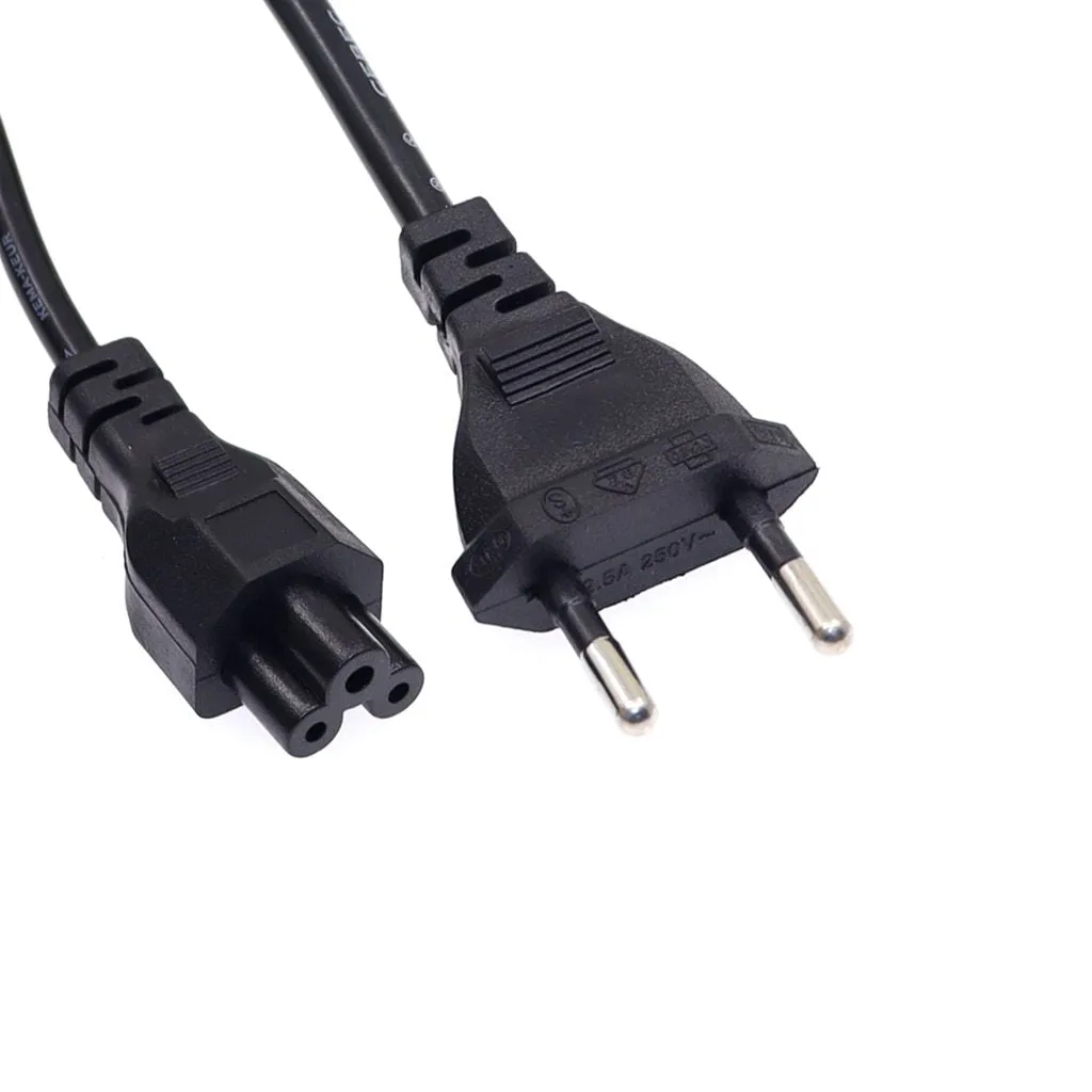 1.2m  Plug to C5 AC Power Supply Adapter Cord Univesal extension Cable Lead 3-Prong for Laptop Charger Power Cords 1000W