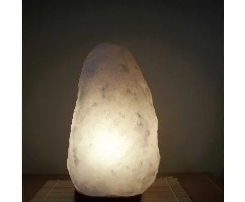 12V 12W 1-2Kg Himalayan White Salt Lamp Crystal Rock Natural Shape Unique Lamps