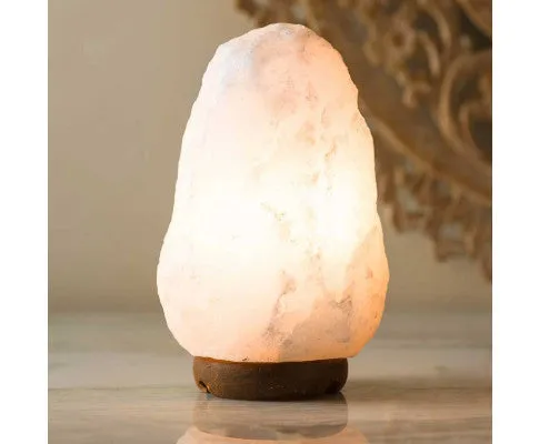 12V 12W 1-2Kg Himalayan White Salt Lamp Crystal Rock Natural Shape Unique Lamps