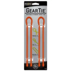 2-Pack 18-Inch Gear Tie, Orange