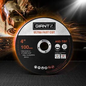 25 Ultra-Thin Cutting Discs 4" Low Vibration Angle Grinder Giantz