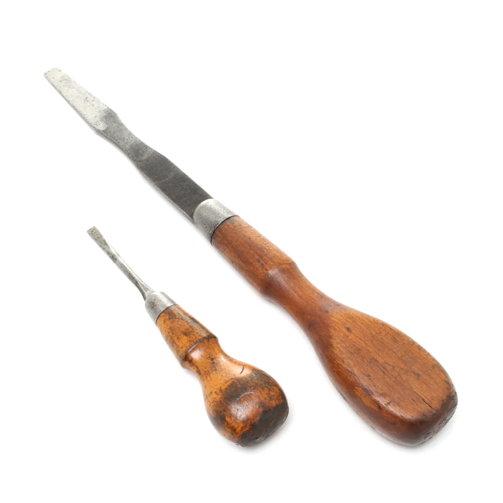 2x Old Brades Screwdrivers - 3", 7 1/2" (Beech)