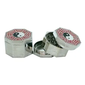 3 Part Metal Grinder - 8 Sided Yin & Yang - 45mm