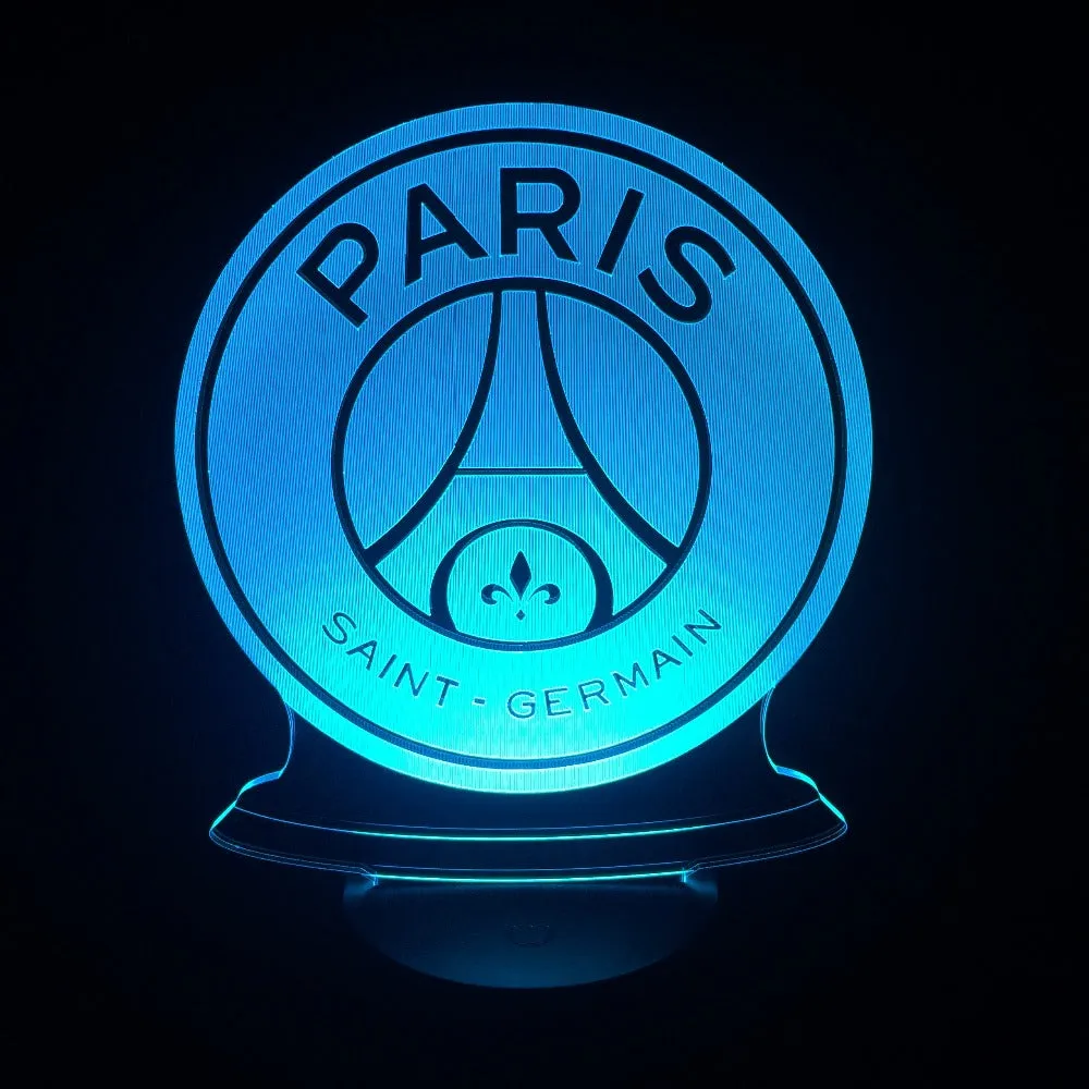 3D LED Lamp  Soccer Football Club 3D Colorful Night Lights with USB Touch Base Novelty Luminaria Drop Ship