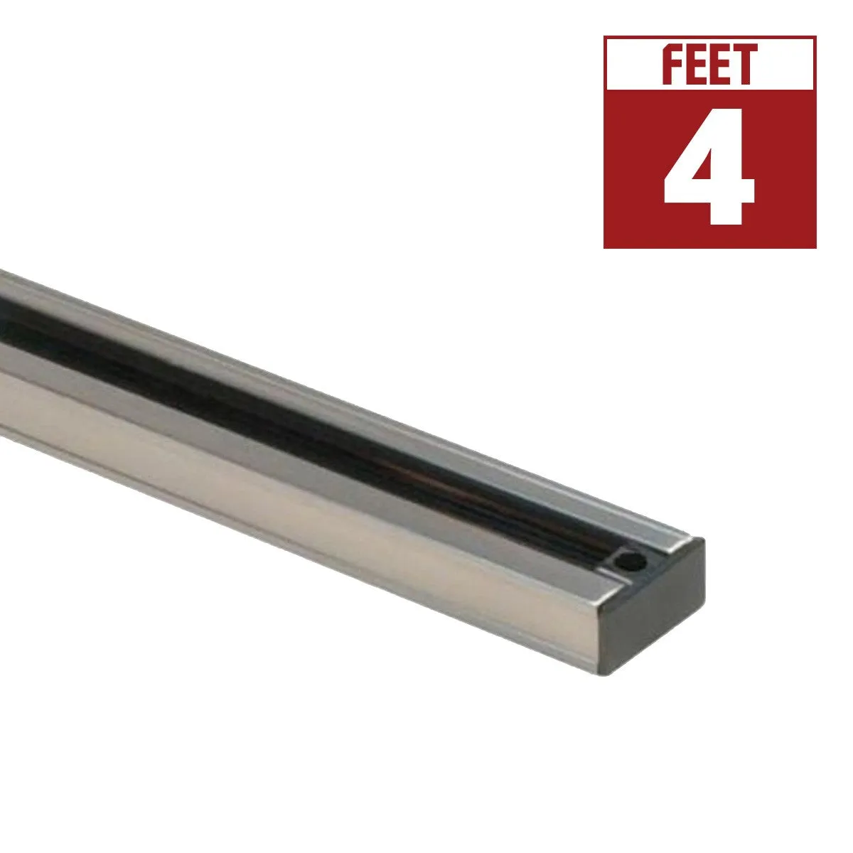 4 Ft. Track Rail One Circuit, Halo, Brushed Nickel Finish