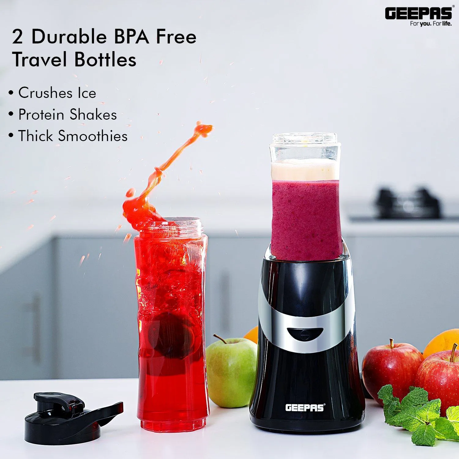 400ml Turbo Slim Blender & Smoothie Maker With Drinking Bottle