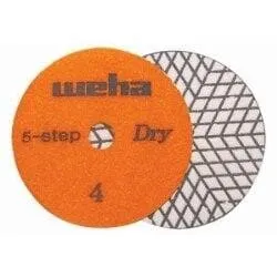 4" Weha 5 Step Dry Diamond Polishing Pads