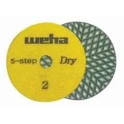 4" Weha 5 Step Dry Diamond Polishing Pads