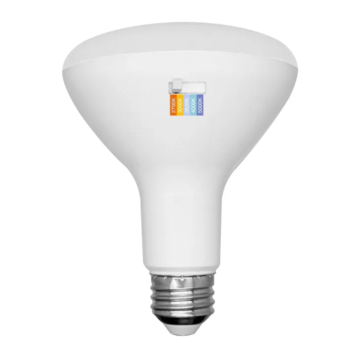 6PK BR Series: 5-CCT LED Bulb, PAR38 100W Equivalent, 13W, 120V