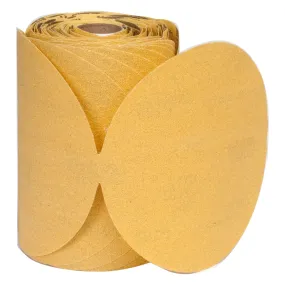 Abrasive Disc Roll - Norton Gold Reserve A296 AO Super Fine Grit Paper PSA Disc Roll (100/Roll)