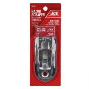 Ace 1 in. W Steel Glass Safety Scraper with Blade