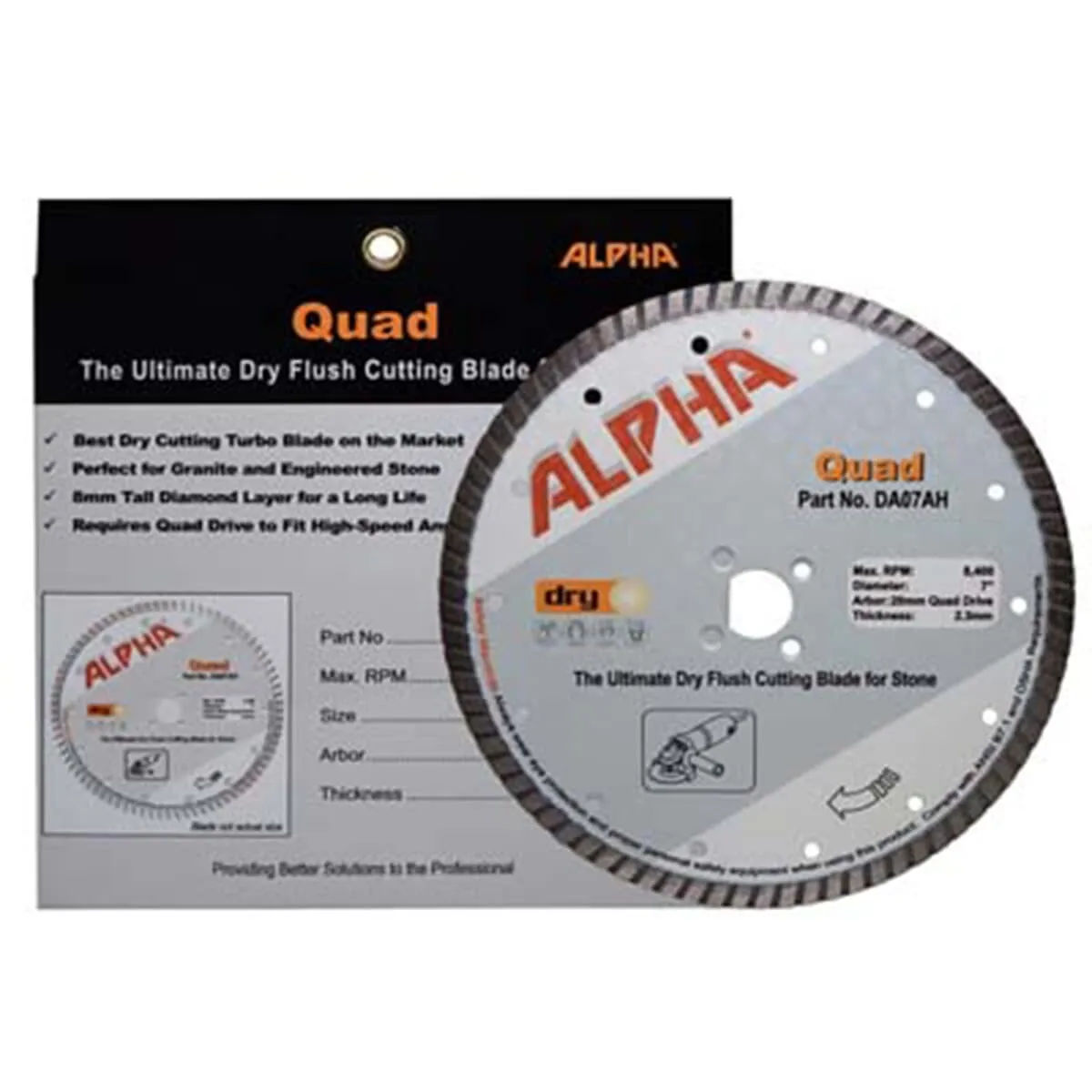 Alpha Quad Turbo Diamond Blade