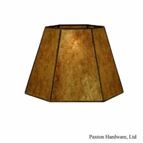 Amber Mica Lamp Shades, 12 inch