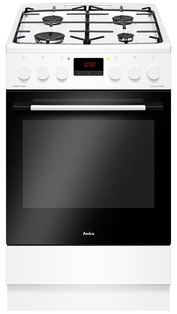 Amica 522Ge3.33Zptaf(W) Freestanding Cooker Electric Gas White A