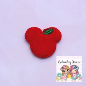 Apple Feltie File - Apple Feltie - ITH Design - Embroidery Digital File - Machine Embroidery File - Feltie Design - Feltie Pattern