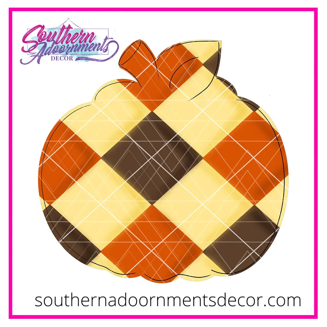 Argyle Pumpkin Template & Digital Cut File