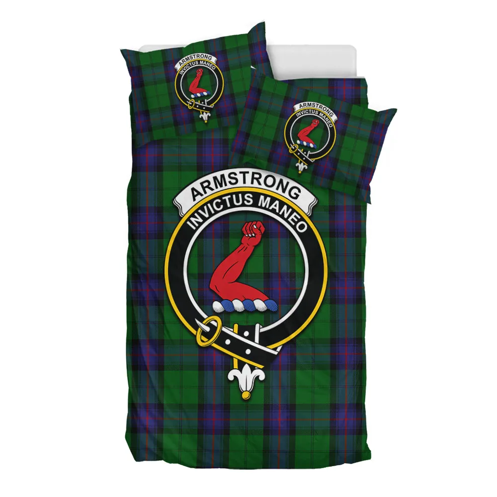 Armstrong Tartan Bedding Set with Family Crest