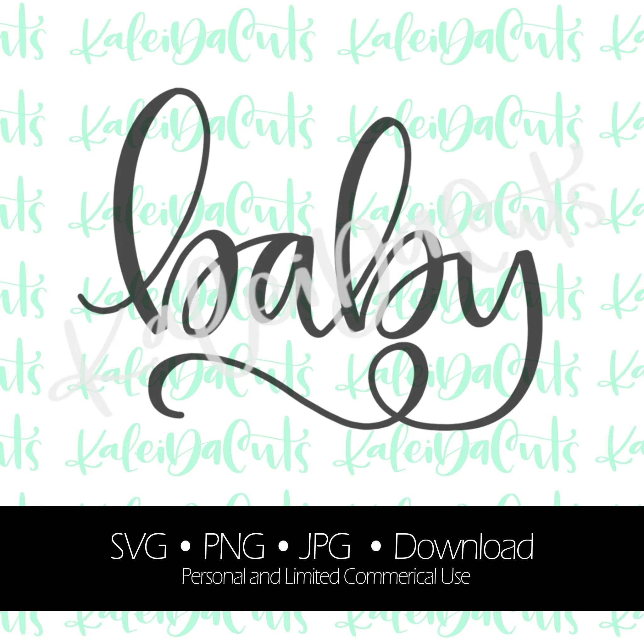 Baby Handlettering Digital Download.