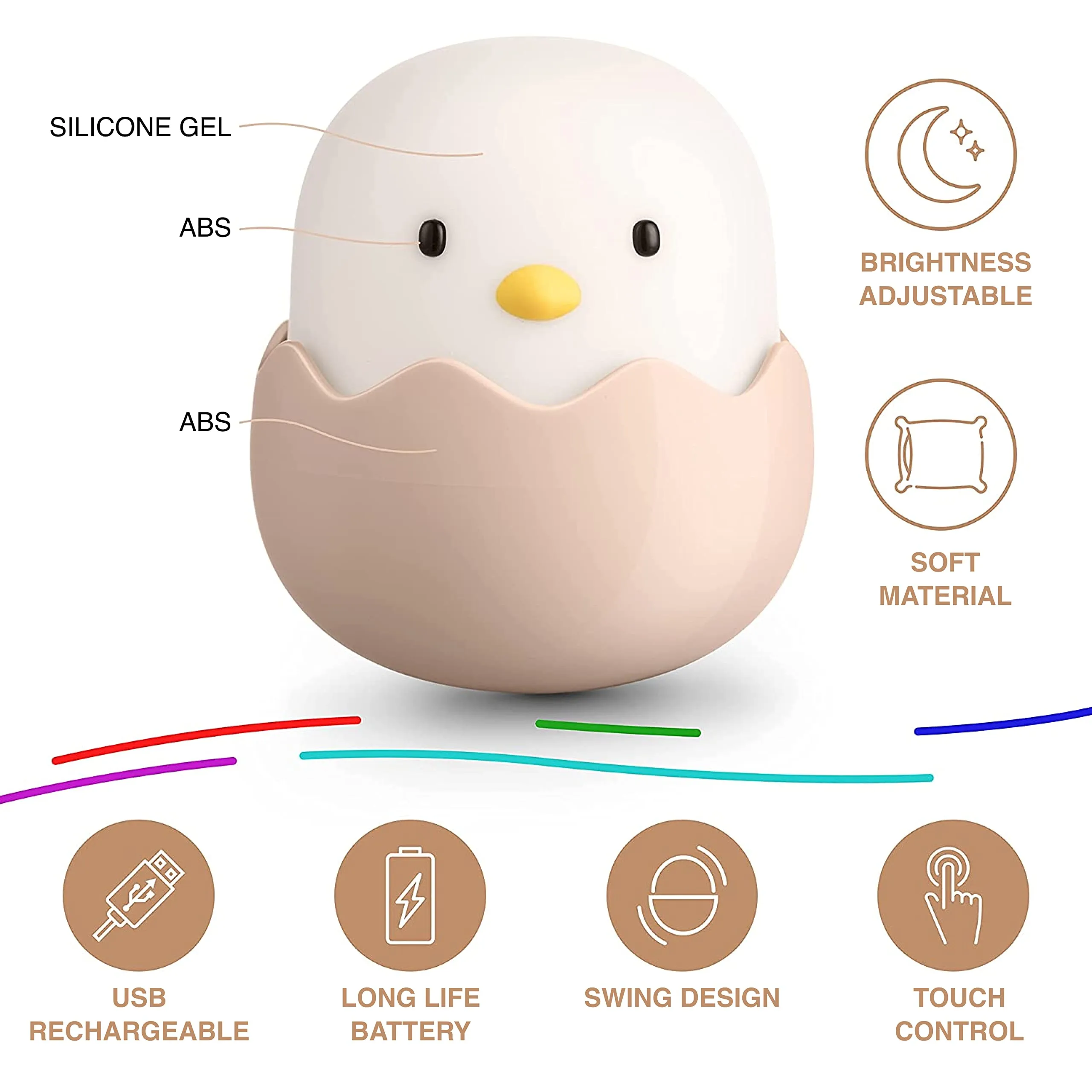 Baby Night Light Chickenegg - Kids Night Light - Toddler Night Light