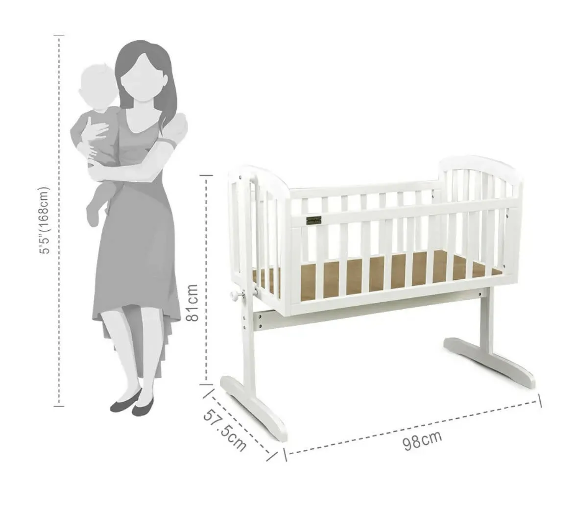 BABYHUG Joy Cradle, Dimensions: H81×L98×W57.5 cm