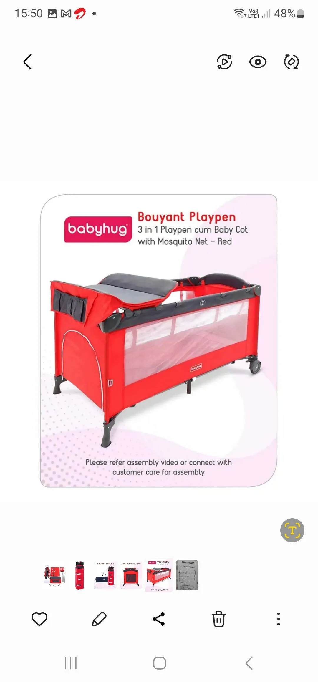 BABYHUG Playpen for Baby