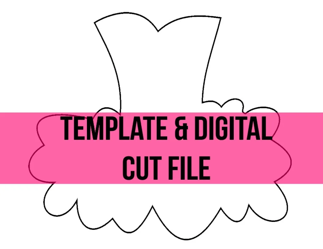 Ballerina Tutu Template & Digital Cut File