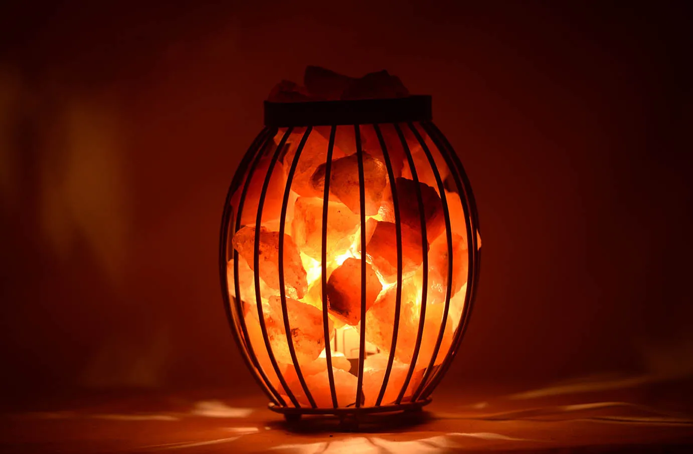 Basket Salt Lamp