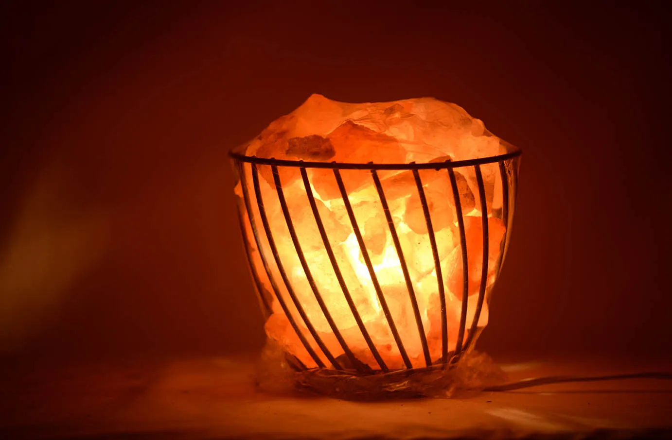 Basket Salt Lamp