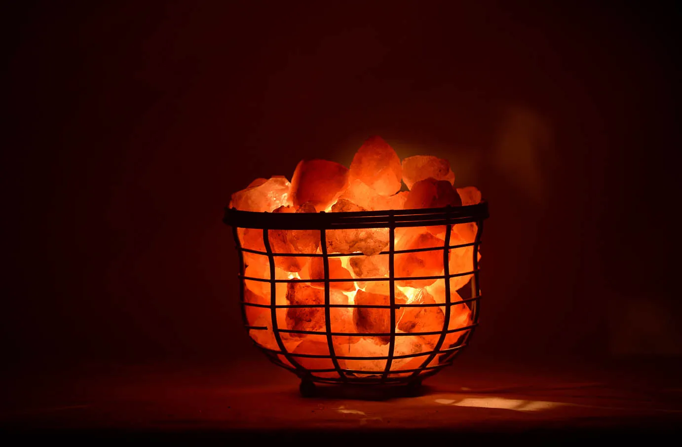 Basket Salt Lamp