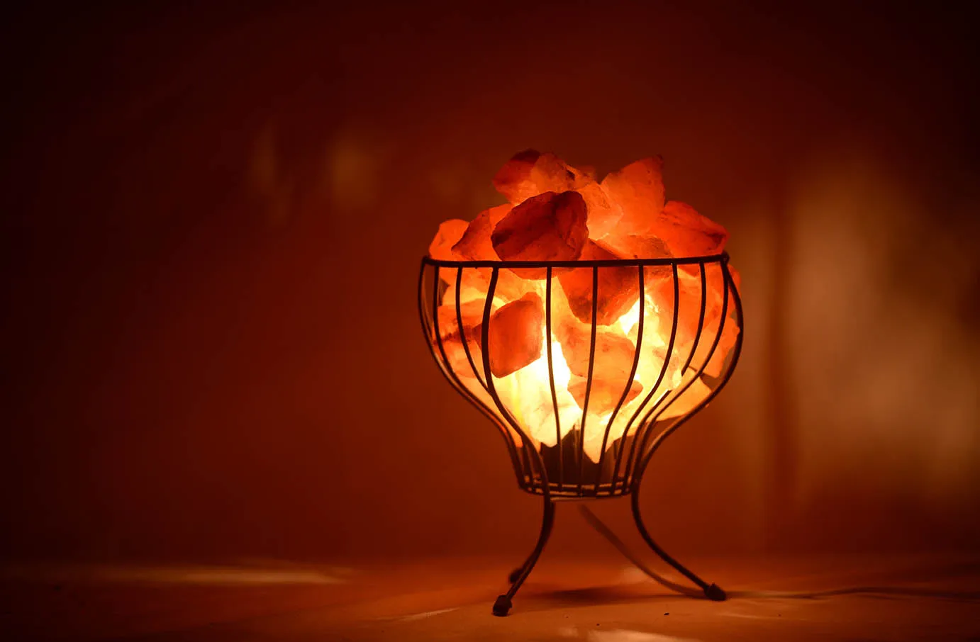 Basket Salt Lamp