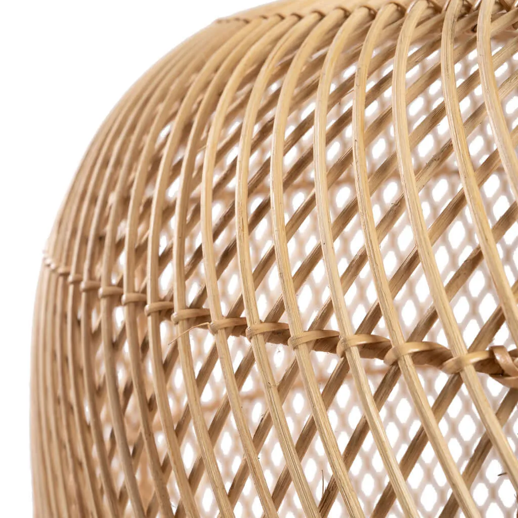 Batu Bolong Rattan Pendant or Floor Lamp L