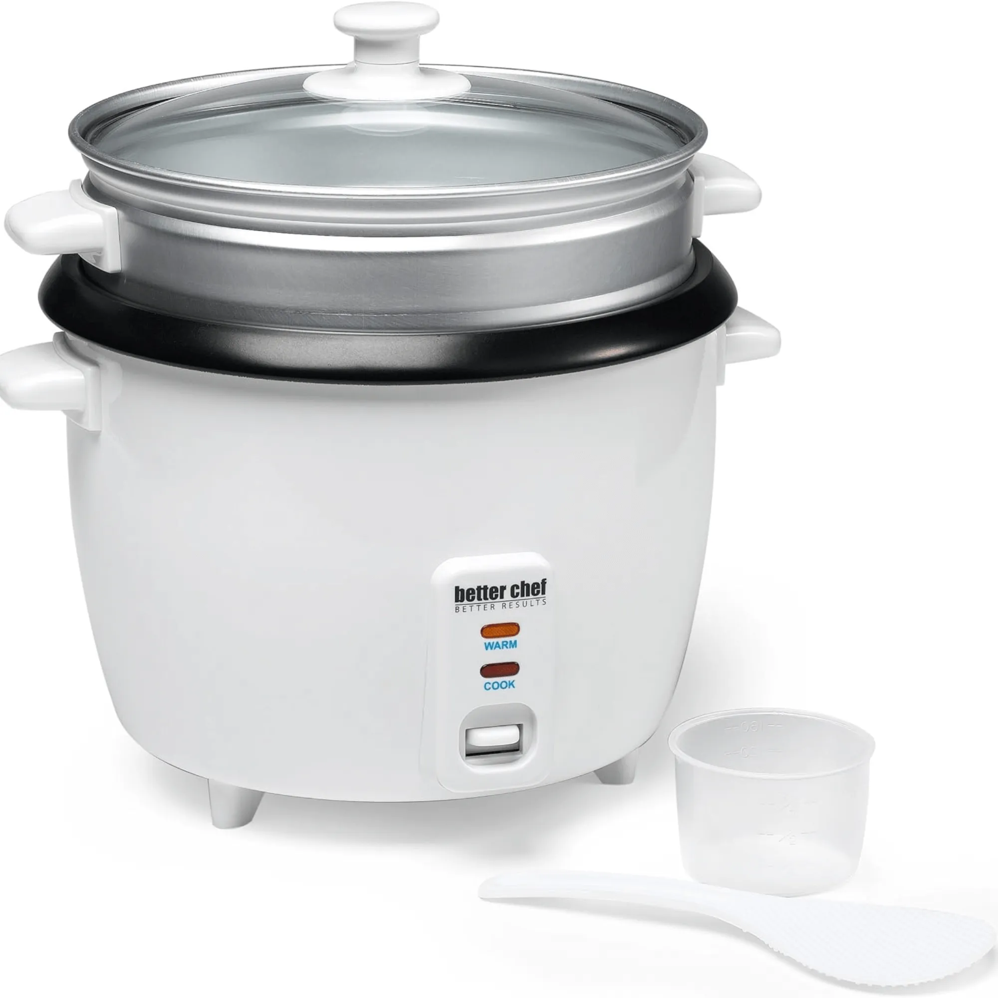 Better Chef 10-Cup - 20-Cup Cooked - Non-Stick Rice Cooker with