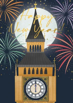 Big Ben Happy New Year card