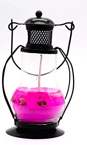 biZyug Home Decorative Lantern Gel Candle, Hanging Lantern Gel Candle for Navratri, Diwali, Christmas & Wedding Decorations