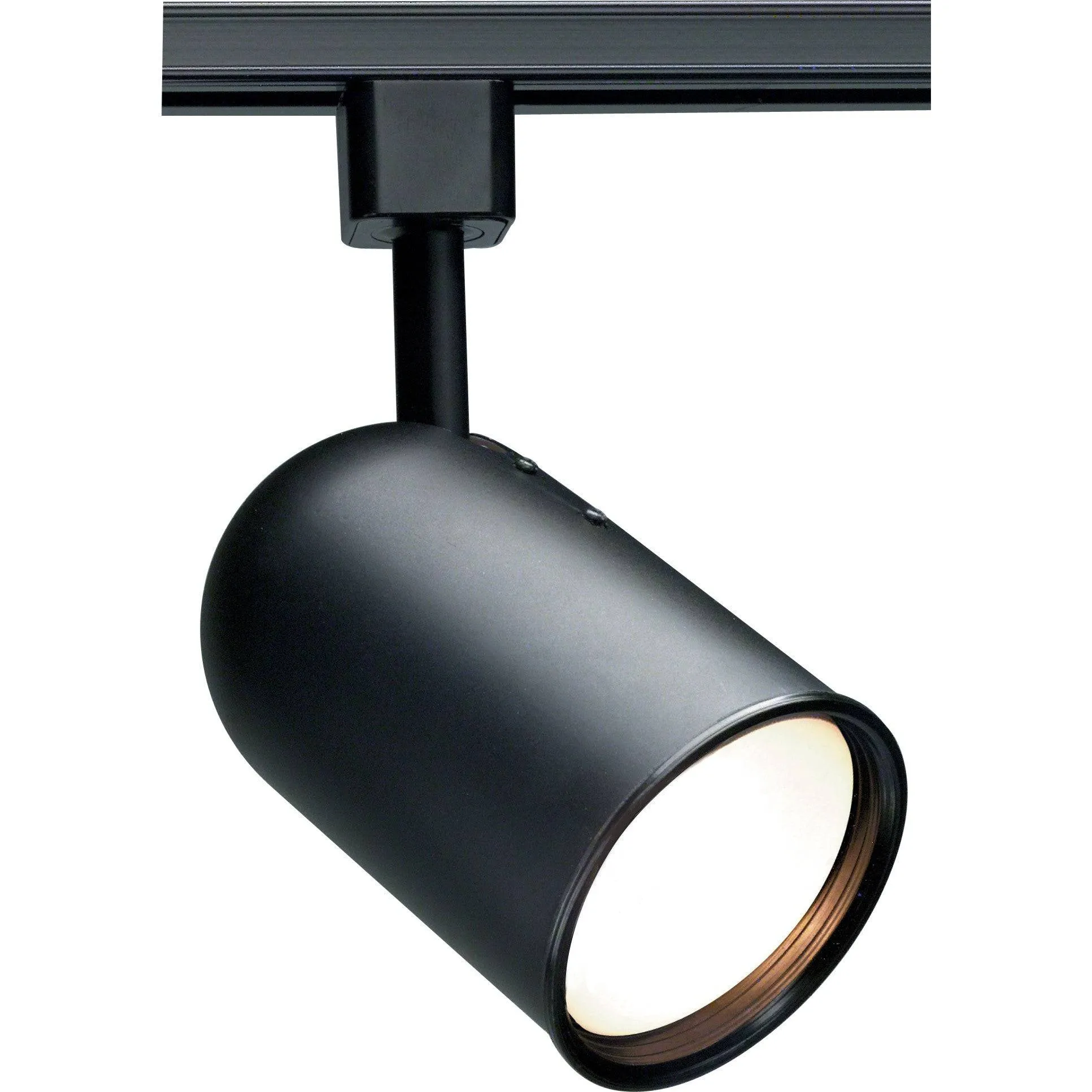 Black 1-Light R30 Bullet Cylinder Track Lighting Head