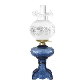 Blue Glass Astral Lamp