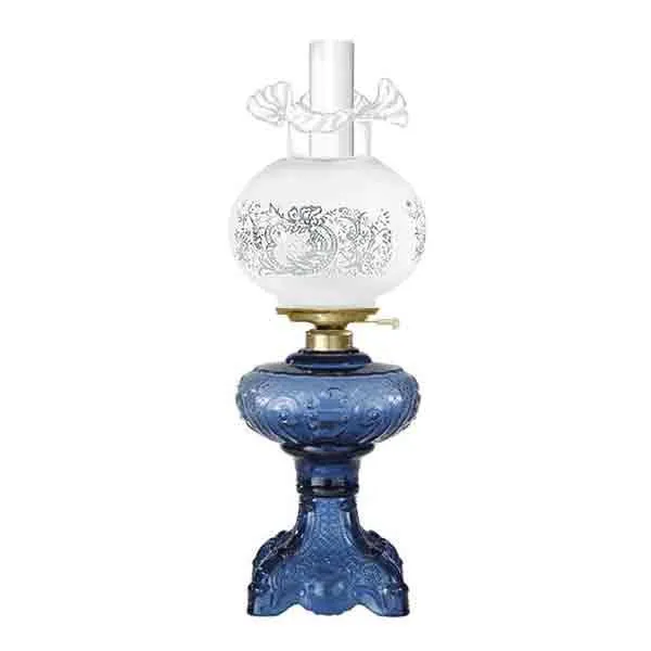 Blue Glass Astral Lamp