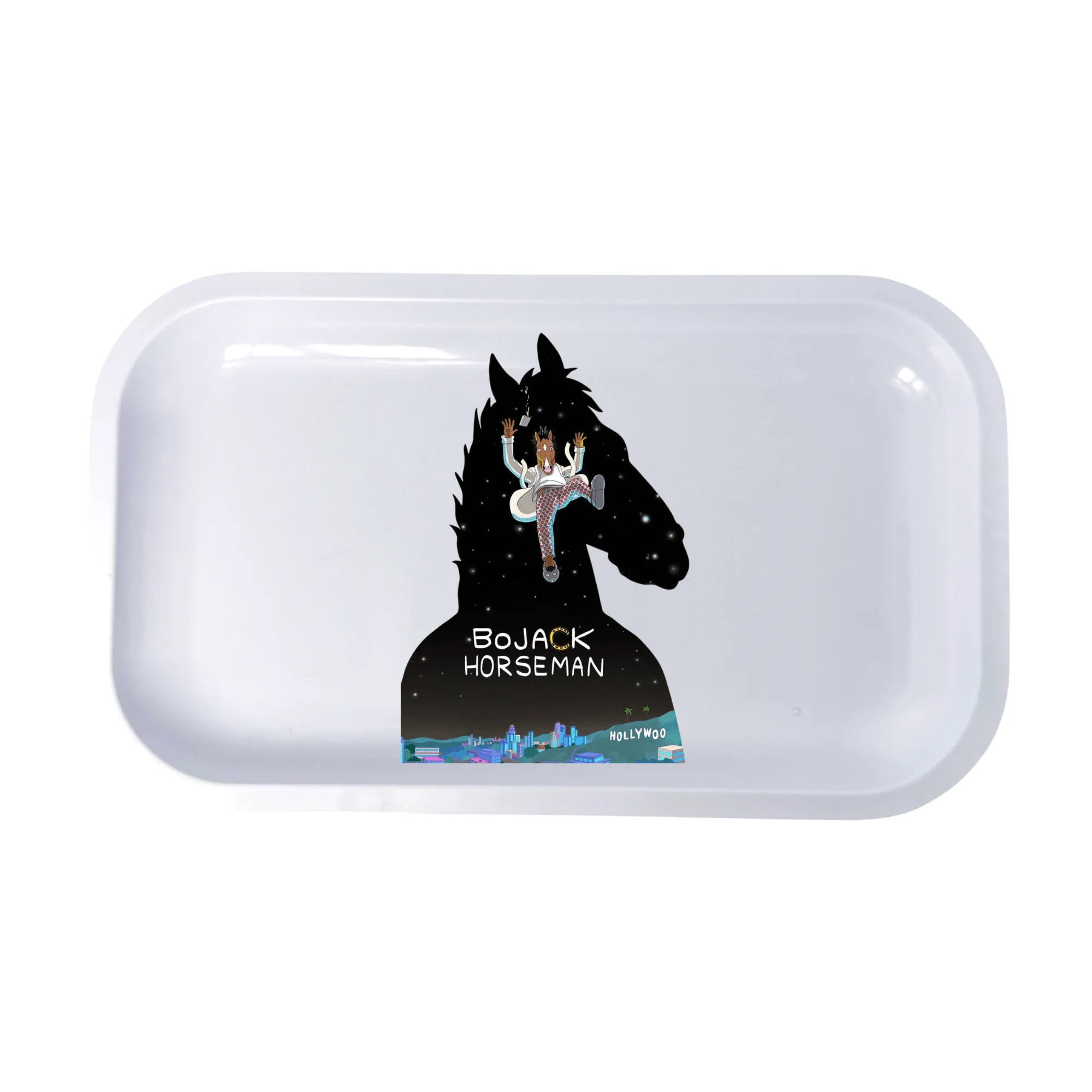 Bojack Horseman Cartoon Spice Grinder, Stash Jar, Rolling Tray Set