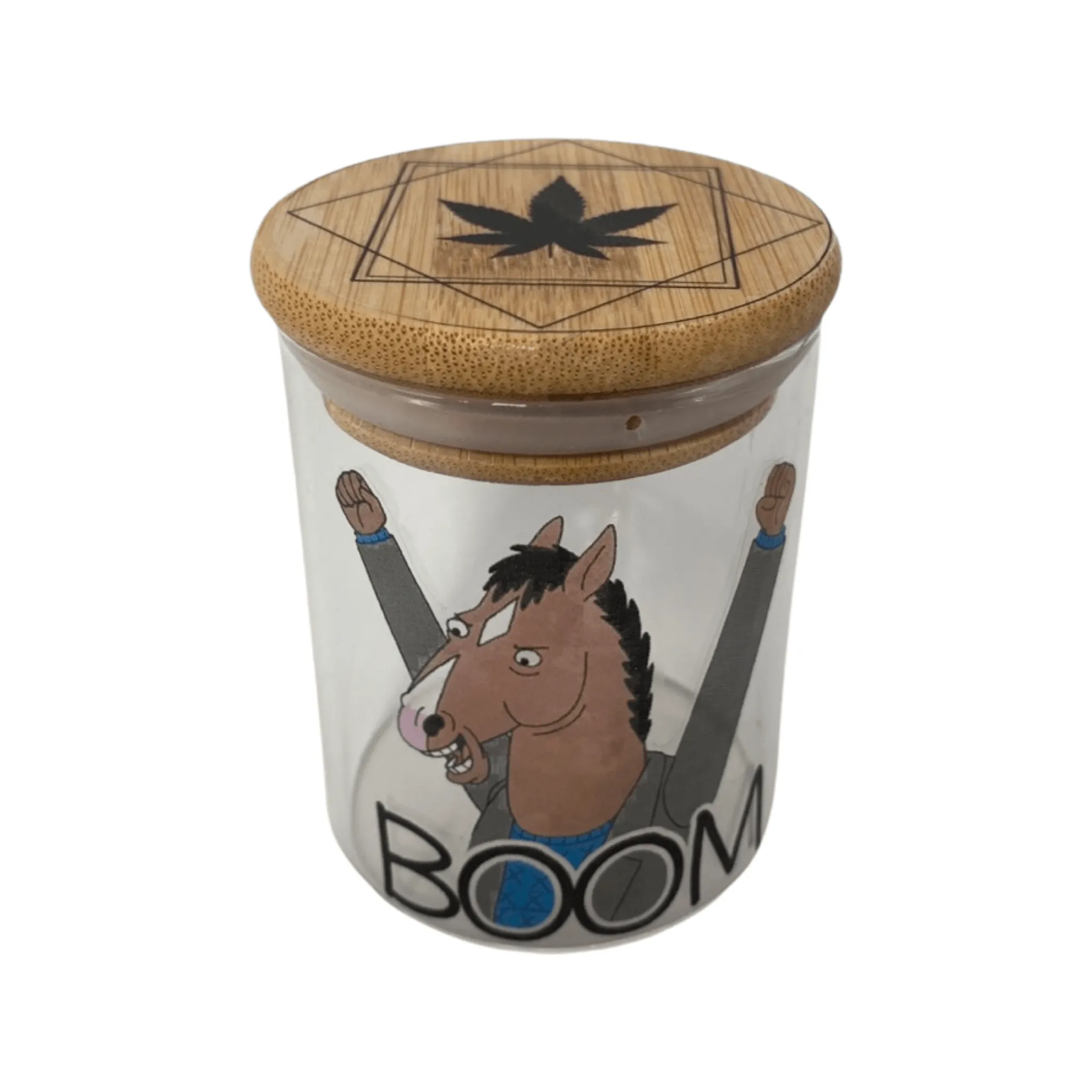 Bojack Horseman Cartoon Spice Grinder, Stash Jar, Rolling Tray Set