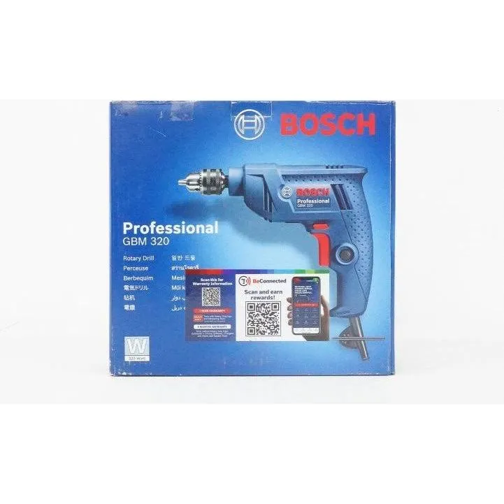 Bosch GBM 320 Hand Drill 6.5mm (1/4") 320W [Contractor's Choice]