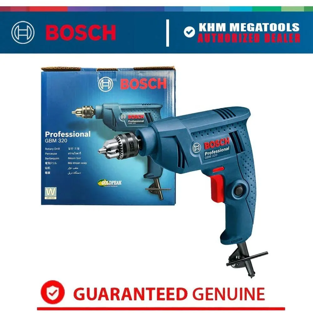 Bosch GBM 320 Hand Drill 6.5mm (1/4") 320W [Contractor's Choice]