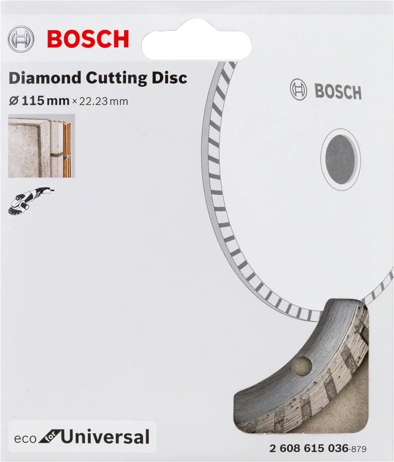 Bosch Professional | Cutting Disc Eco for Univ. Turbo 115 X 22,23mm Continuous Rim