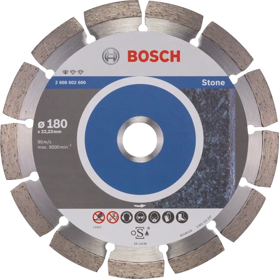 Bosch Professional | Cutting Disc Std for Stone 180X22,23X2mm Segmented