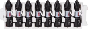 Bosch Professional | Screwdriver Bit Pack PZ2 Pick & Click Impact Control 8Pc