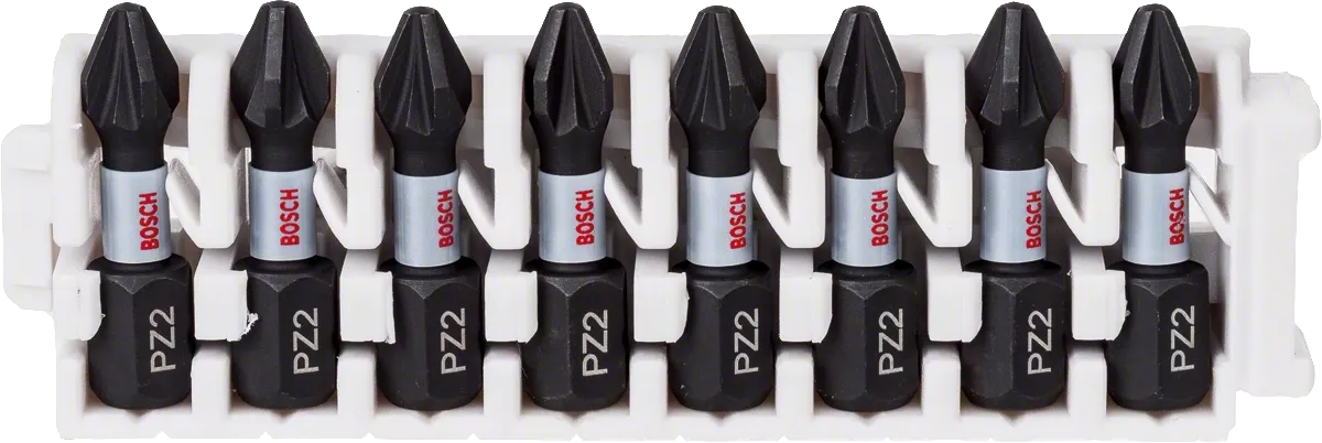 Bosch Professional | Screwdriver Bit Pack PZ2 Pick & Click Impact Control 8Pc