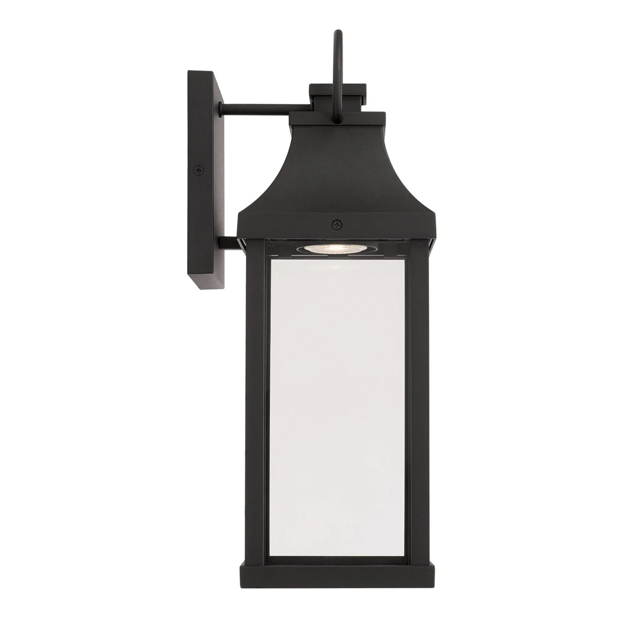 Bradford Night Sky Coastal Outdoor Wall Lantern - 17.25" Black